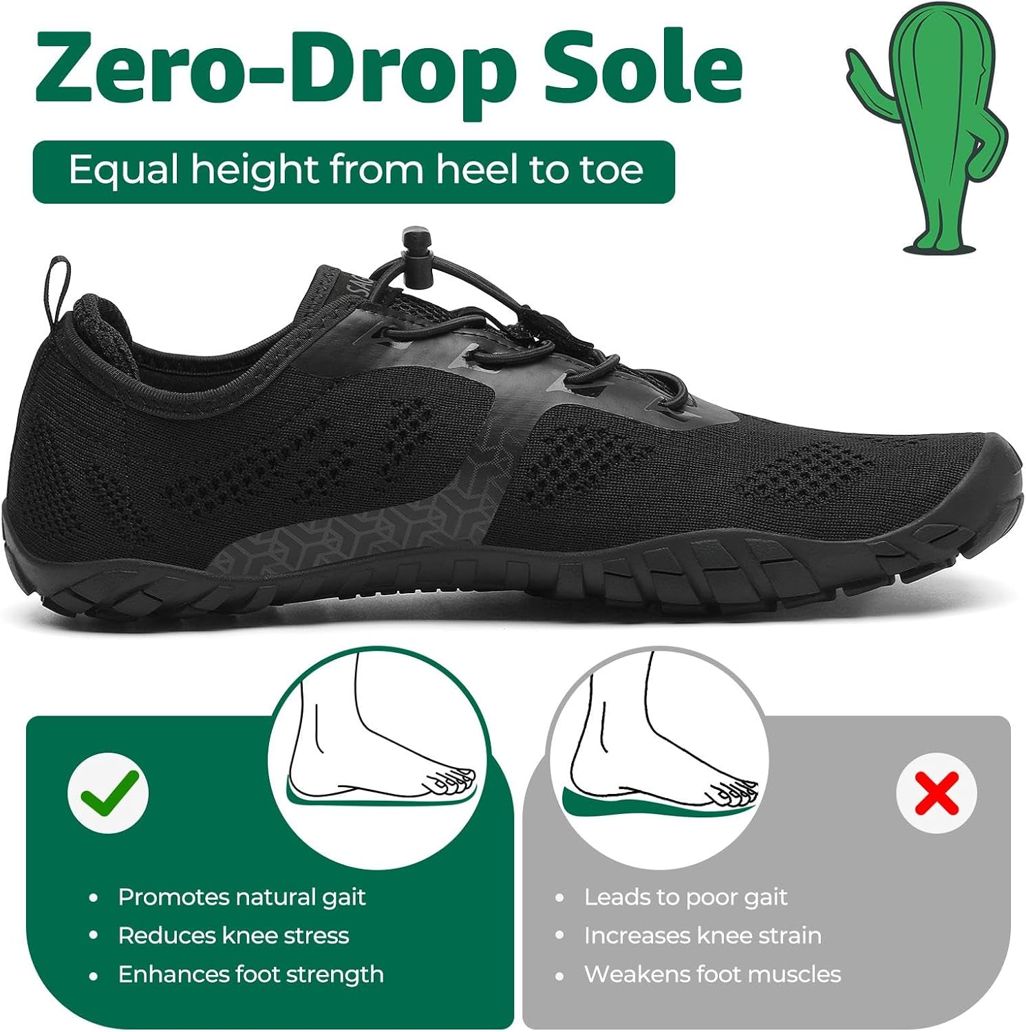 Thumbnail 2 de SAGUARO Scarpe da Trail Running Uomo Donna barefoot: comfort, ampia punta e suola antiscivolo per trail e fitness