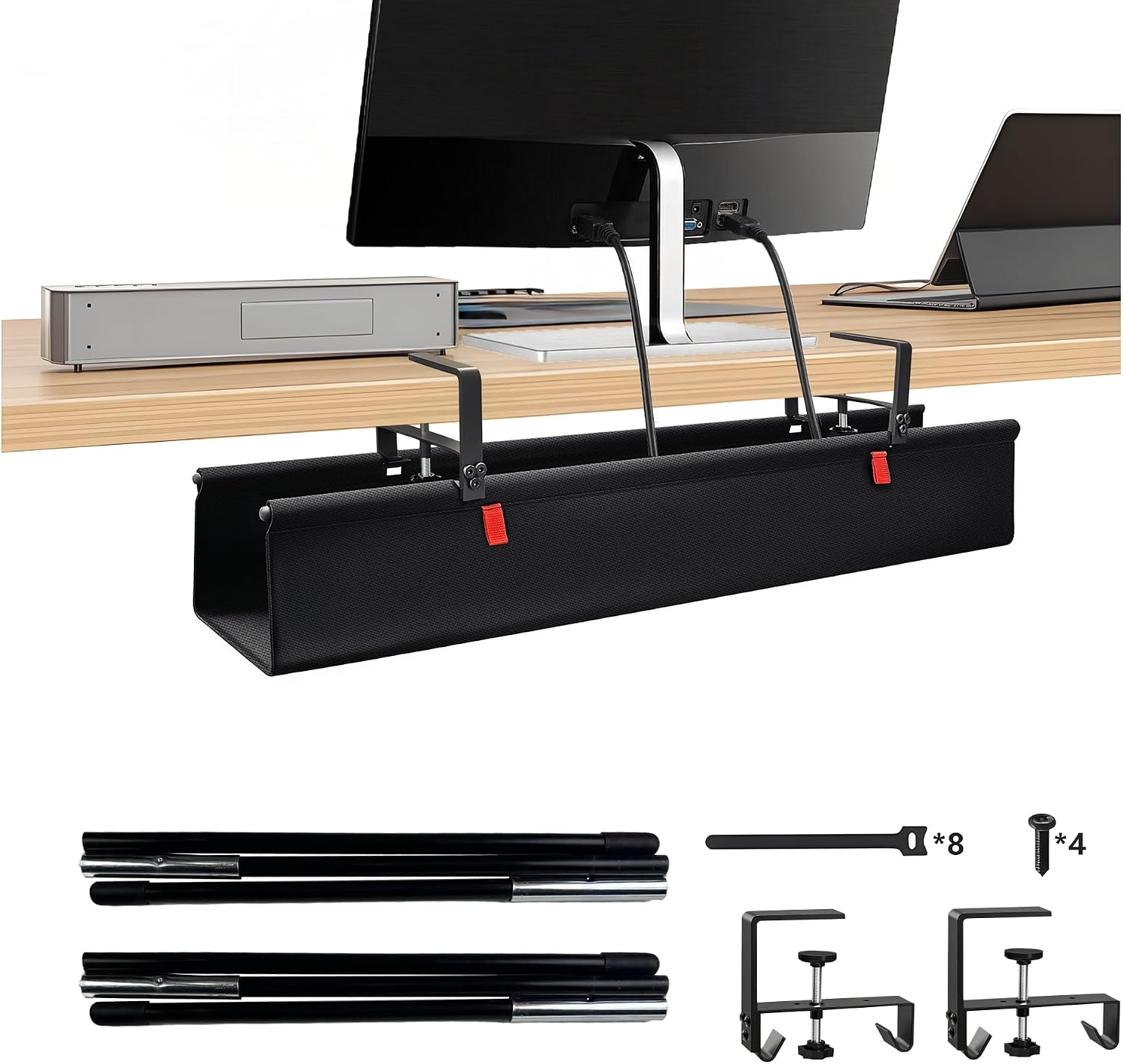 Thumbnail 6 de Treibo Kabelkanal Schreibtisch 90 cm