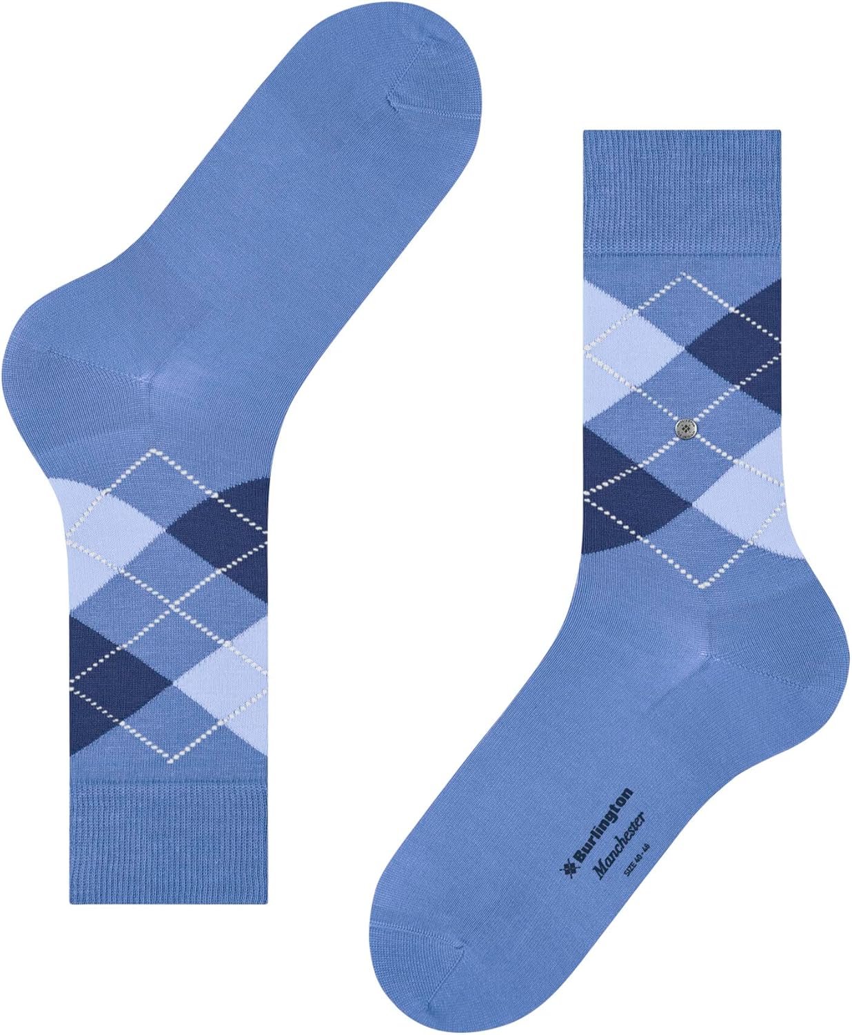 Thumbnail 4 de Burlington homme Manchester – Chaussettes respirantes en coton biologique, motif fantaisie