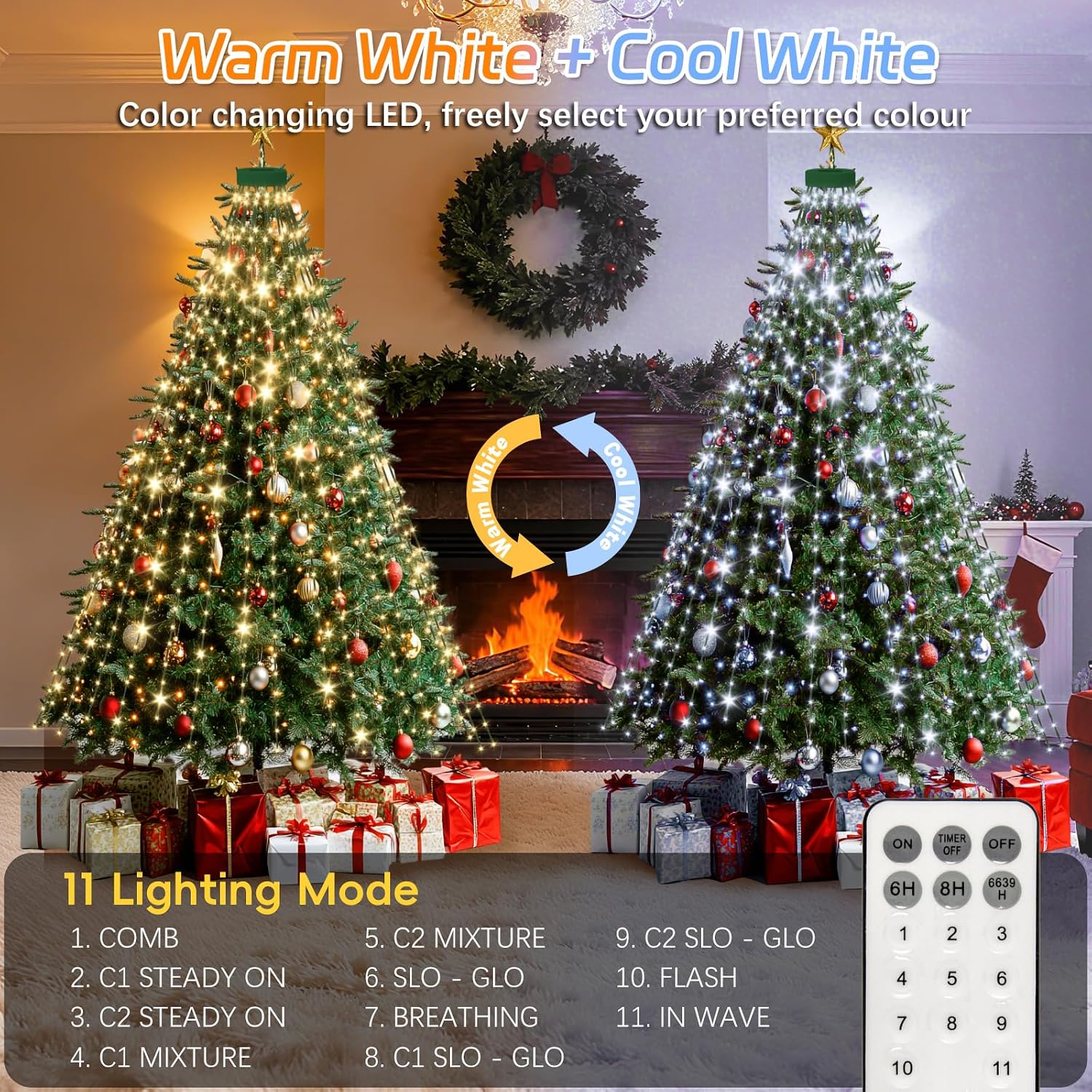 Detalle de Dalugo Christmas tree lights 480 LED