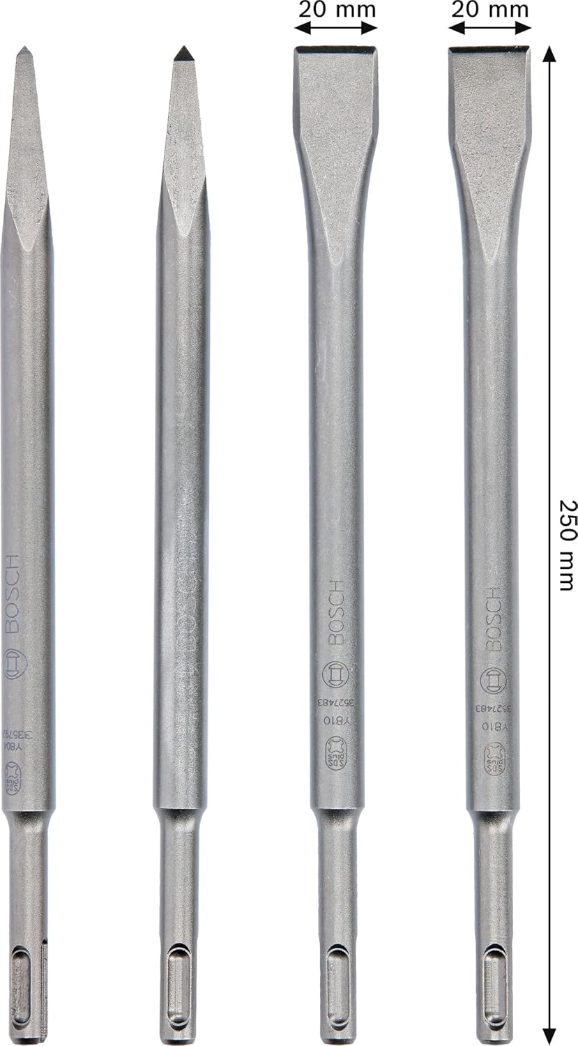 Thumbnail 2 de Bosch SDS-plus scalpelli e punte Standard 250, set da 4 pezzi