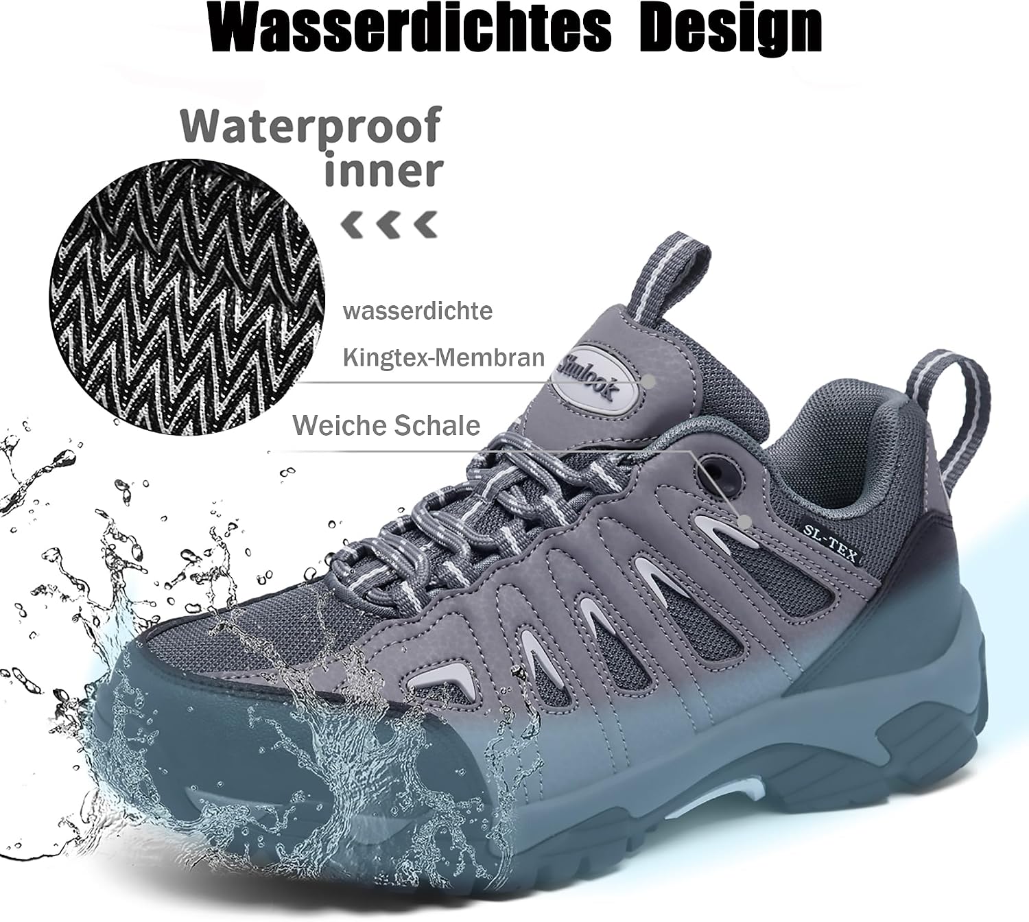 Thumbnail 3 de SHULOOK Damen-Wanderschuhe – Wasserdicht, leicht und rutschfest für Outdoor-Aktivitäten