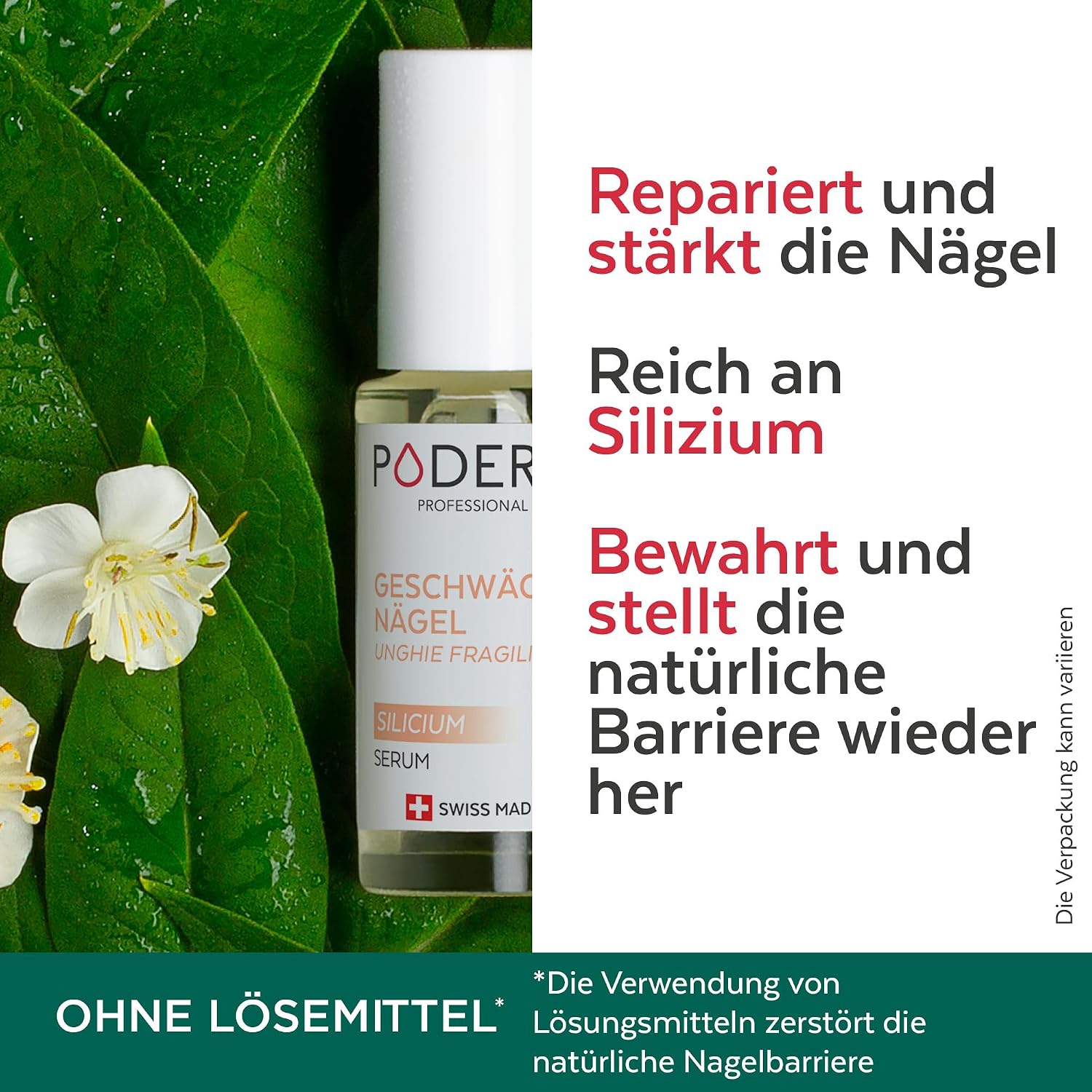 Detalle 2 de PODERM Serum Silicium 100% natürlich für Nägel
