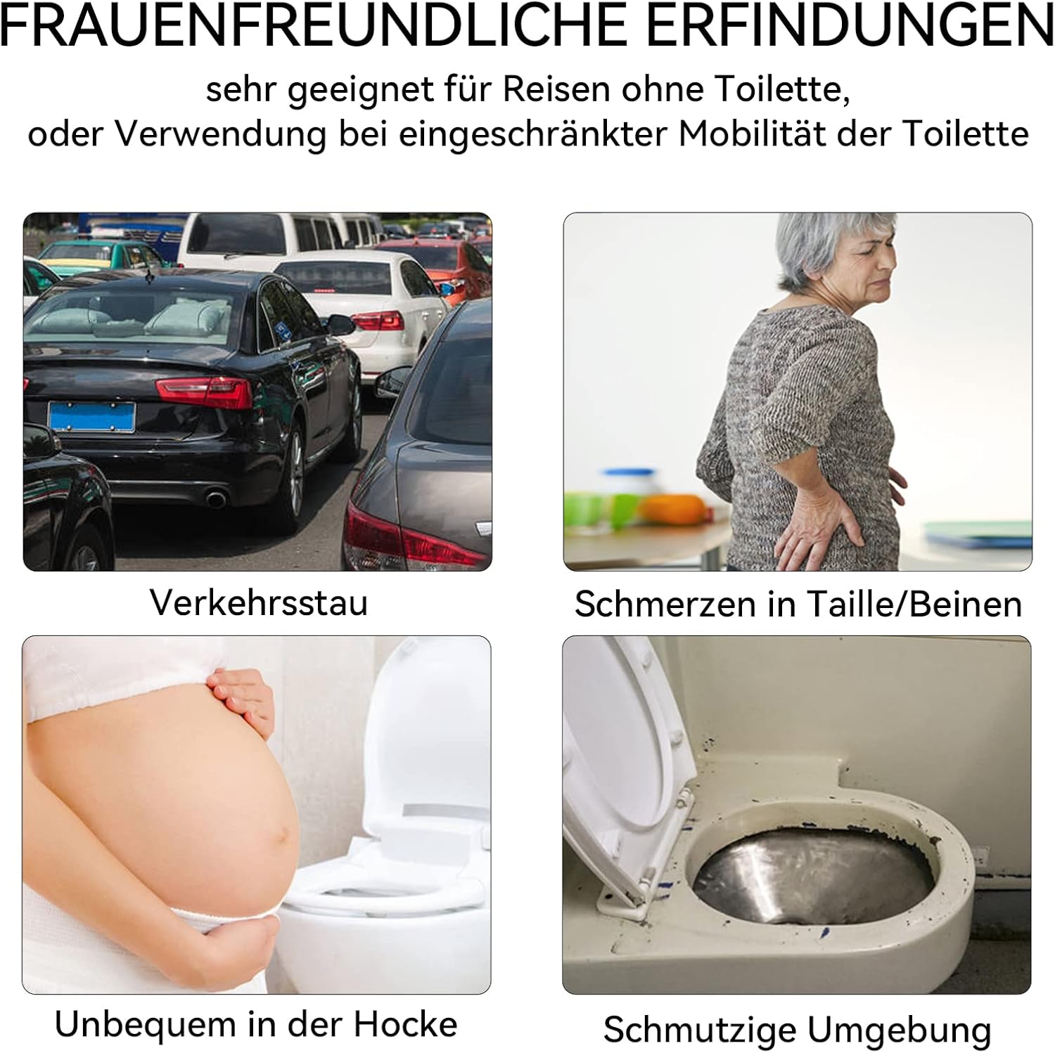 Thumbnail 6 de Sunany Urinella für Frauen Silikon, tragbar