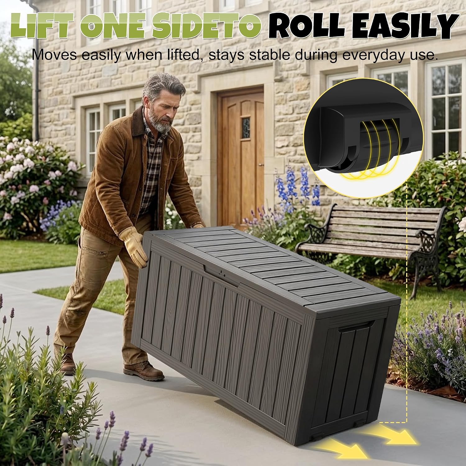 Detalle 2 de DRATO Outdoor Storage Box 155 Gallon