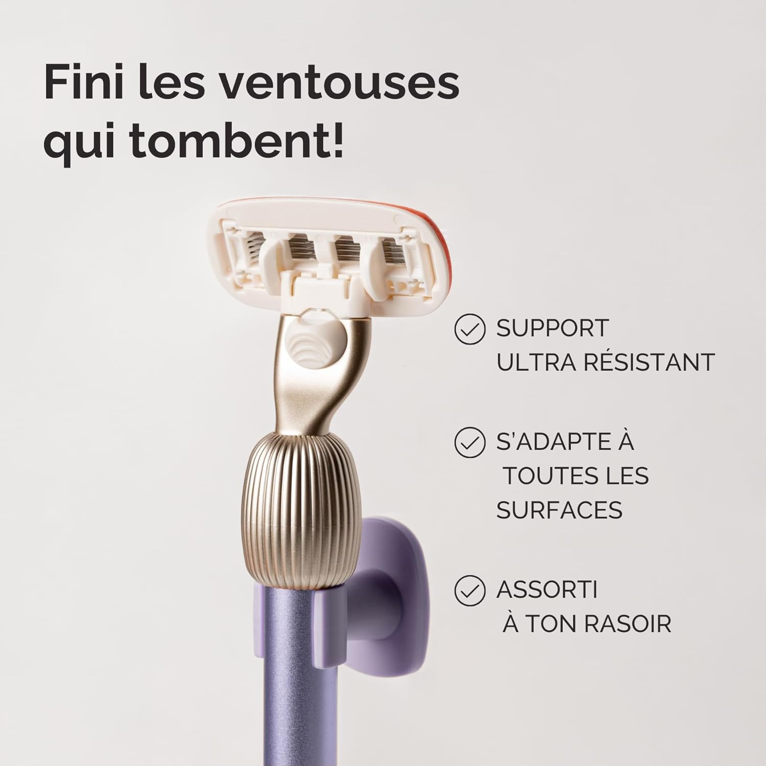 Detalle de Fler The Razor Shave Set - Rasoir Femme avec Têtes Interchangeables et Étui Protégeur