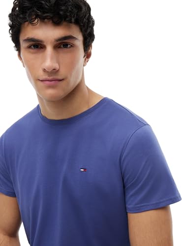 Detalle 1 de Tommy Jeans Tjm Xslim Jersey Tee Dm0dm04411 S/S T-Shirt Blu (Blue Storm), XS