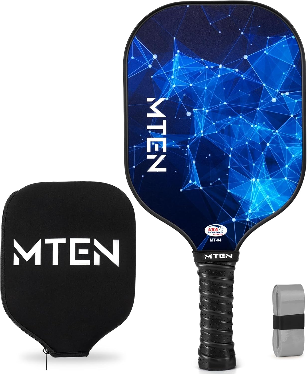 Pickleball Paddles Set (2-Pack or Single) – USAPA Approved Fiberglass Surface Rackets with Polypropylene Core