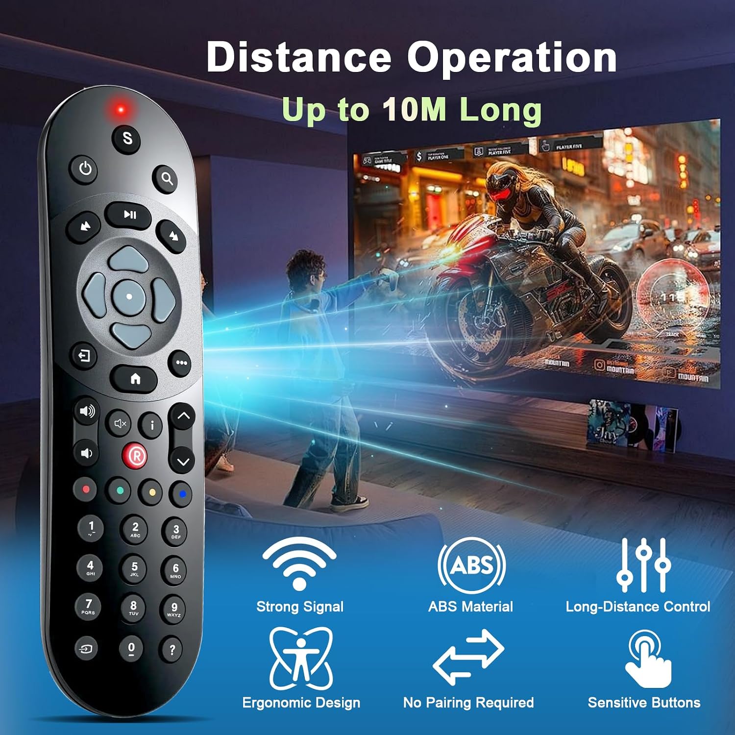 Detalle de Replacement Infrared Remote for Sky Q (Box, Mini, Silver Box) – No Voice Control