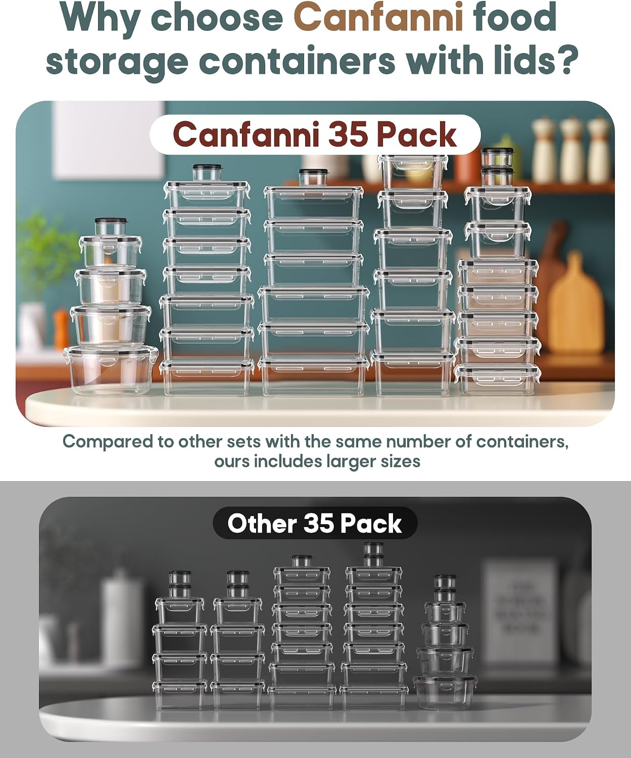 Thumbnail 3 de 70 PCS Food Storage Containers Set 🍱