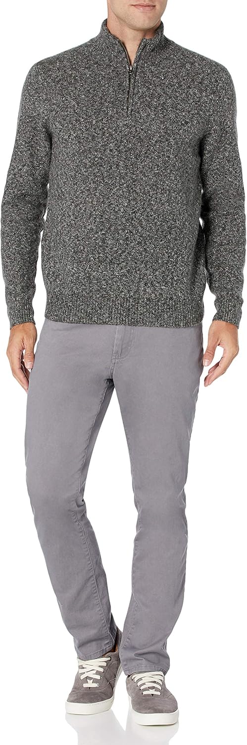 Thumbnail 4 de Amazon Essentials Herren Soft-Touch-Pullover mit Viertelreißverschluss und langen Ärmeln