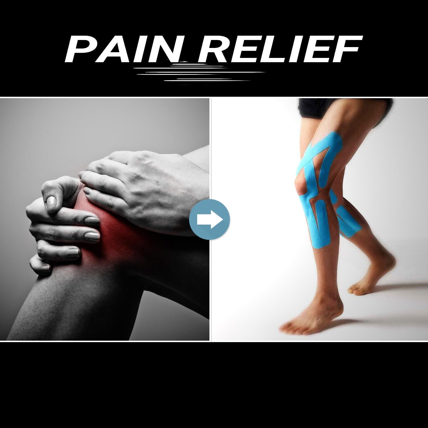 Thumbnail 2 de 3 Rollen Kinesiologie Tape – Profi Physio Tape Set 5m x 5cm, wasserfest und hautfreundlich