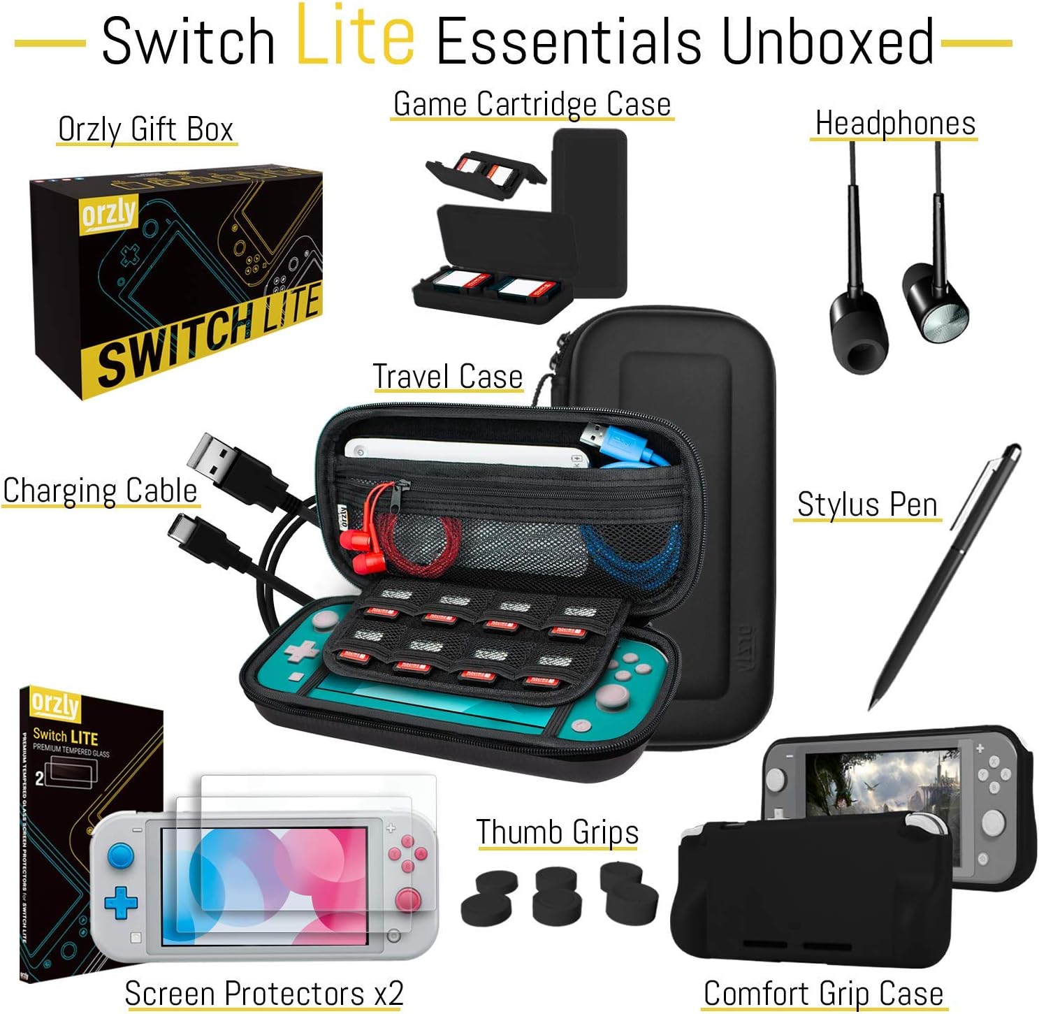 Thumbnail 2 de Orzly Paquete accesorios Switch Lite