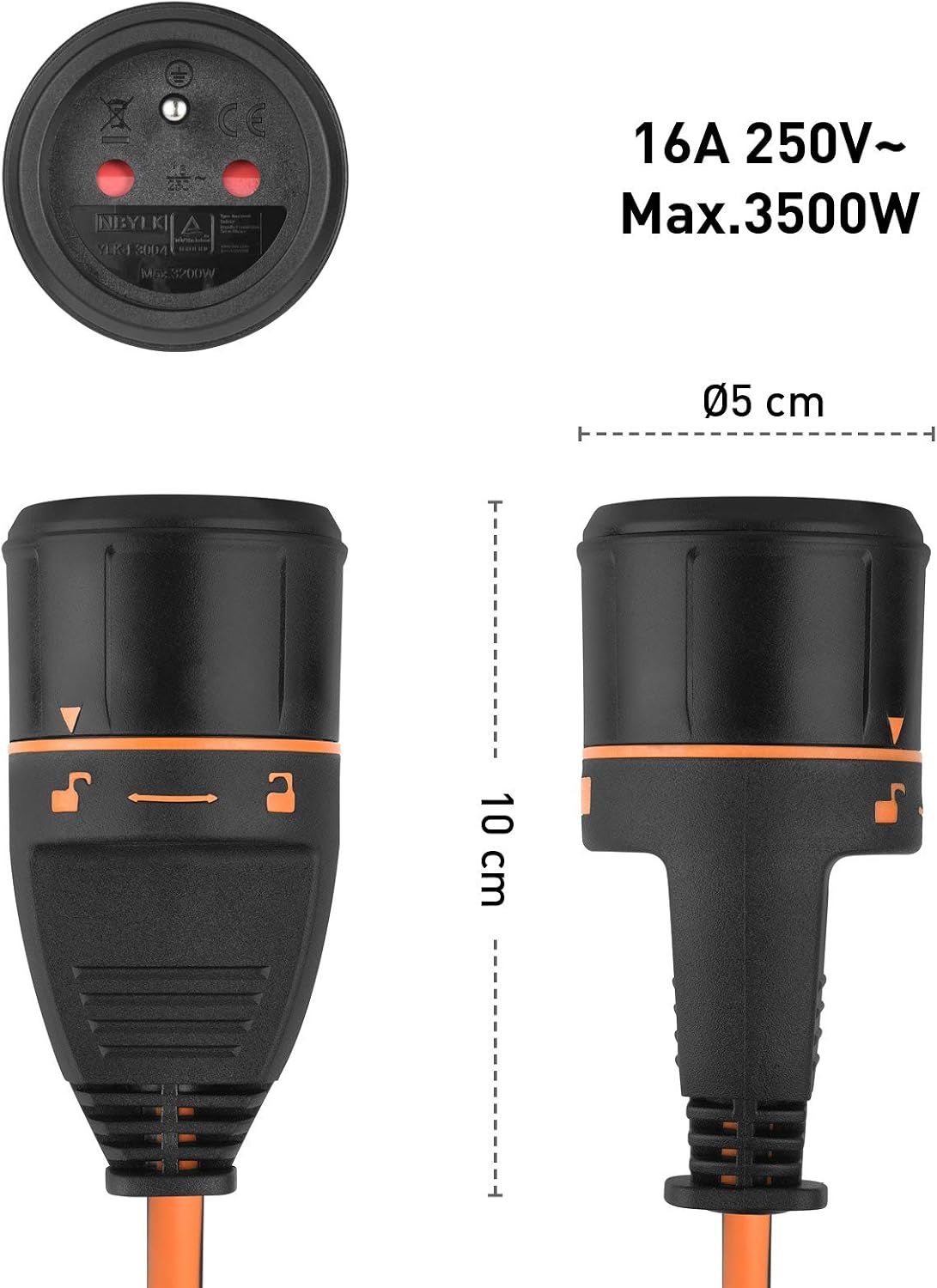 Detalle de Electraline Electralock 20 m 3G1,5 rallonge
