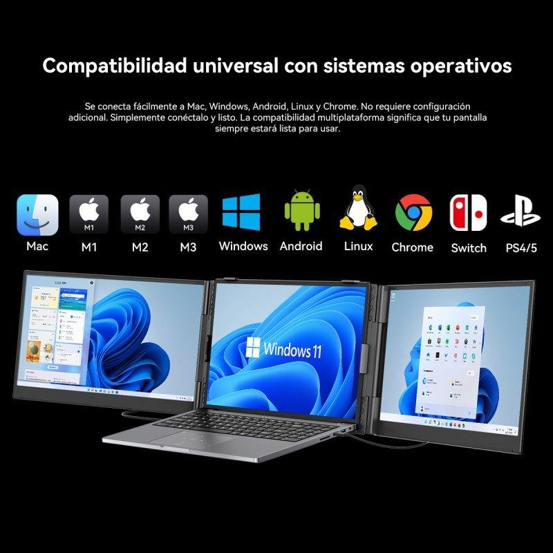 Thumbnail 1 de Monitor portátil Blackview de 15,3 pulgadas FullHD 60 Hz con funda y USB-C
