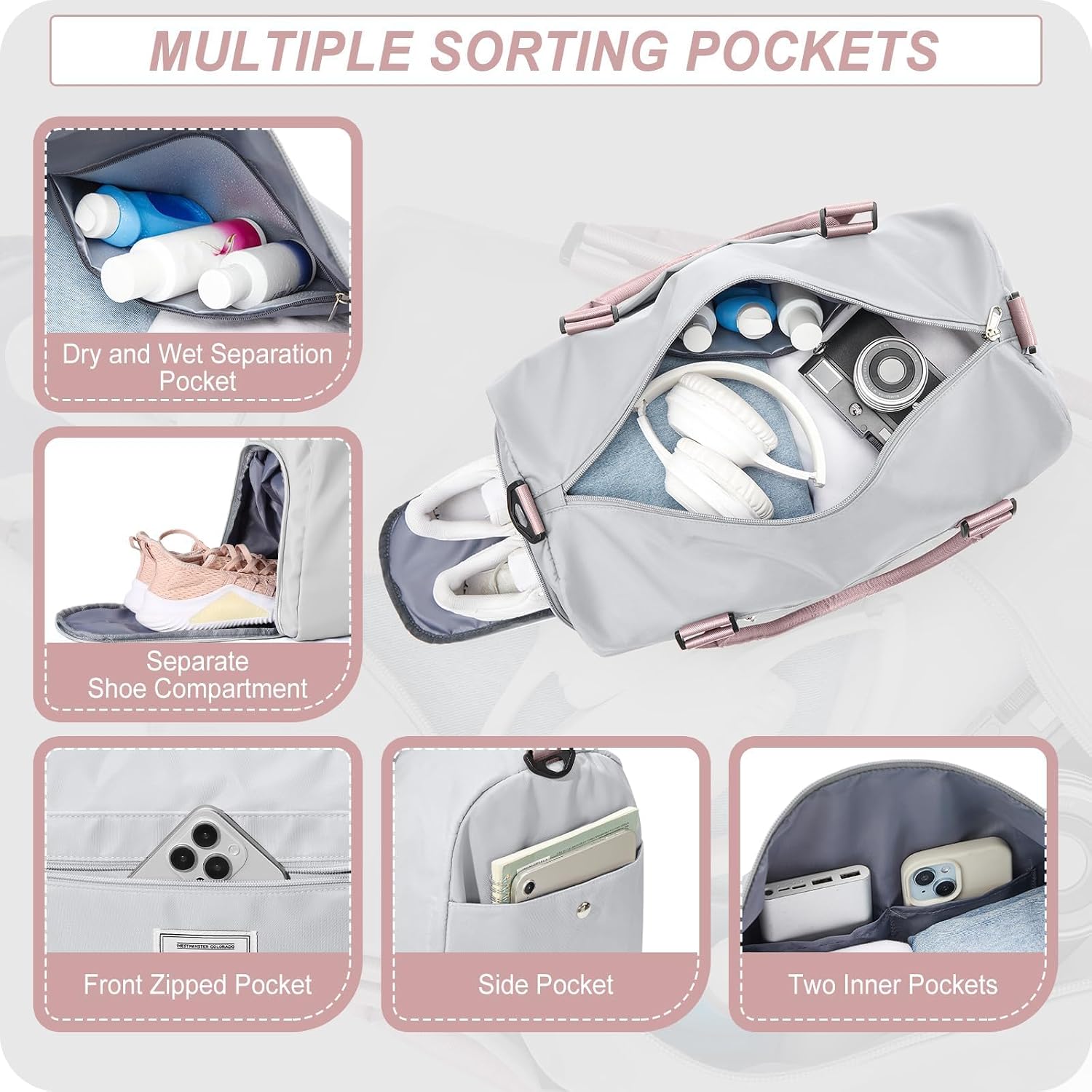 Detalle de HYC00 Gym Duffle Bag 32L