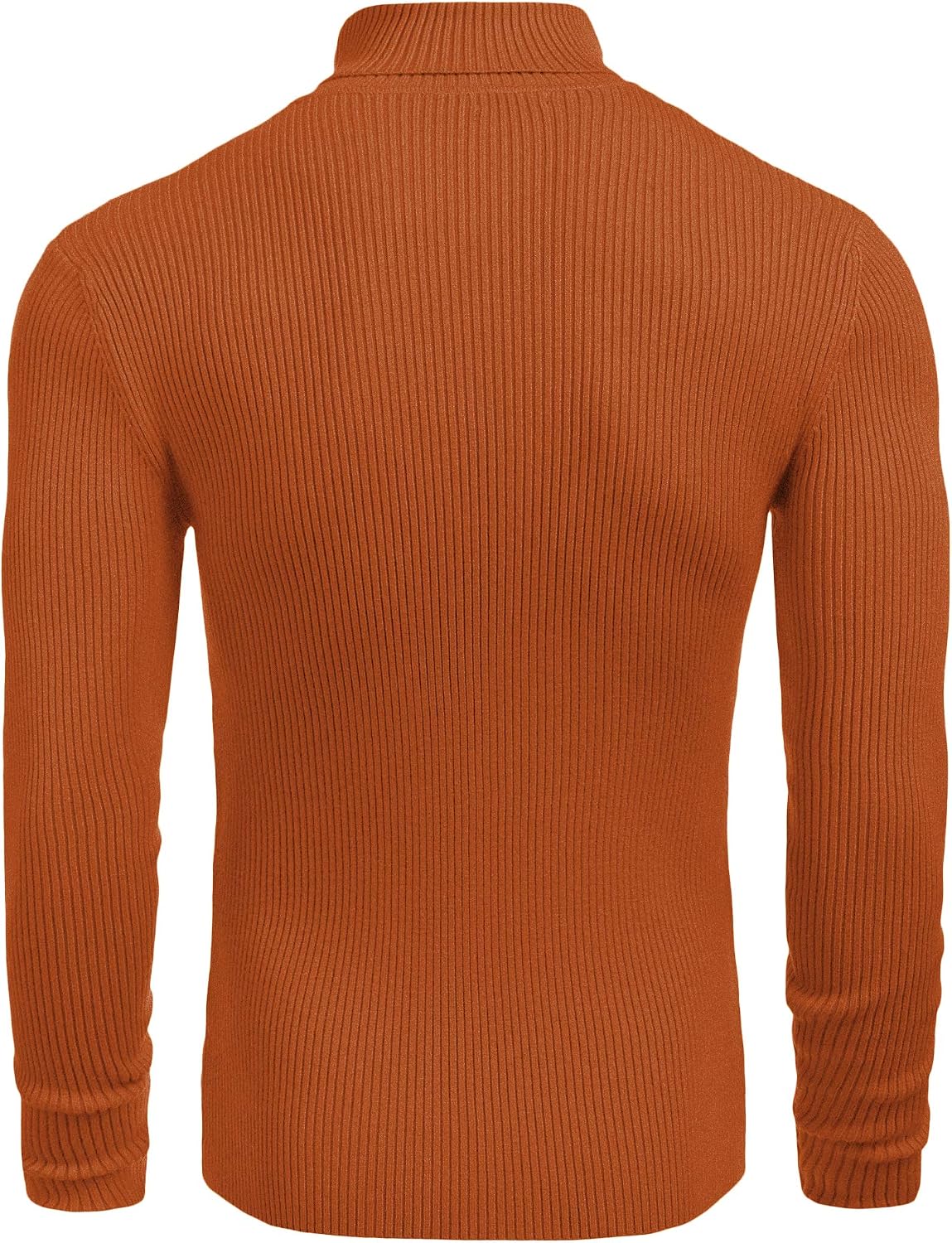 Detalle 2 de COOFANDY Men's Slim Fit Ribbed Knit Turtleneck Sweater