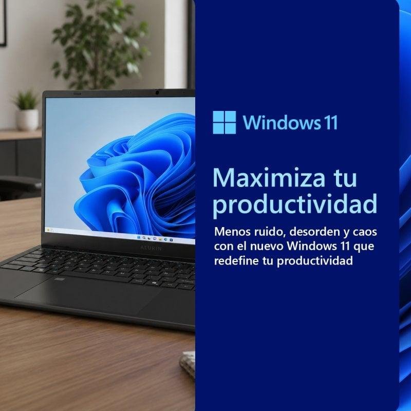 Detalle de Portátil Alurin Flex Advance: potencia y conectividad en 15,6" para clase y uso diario