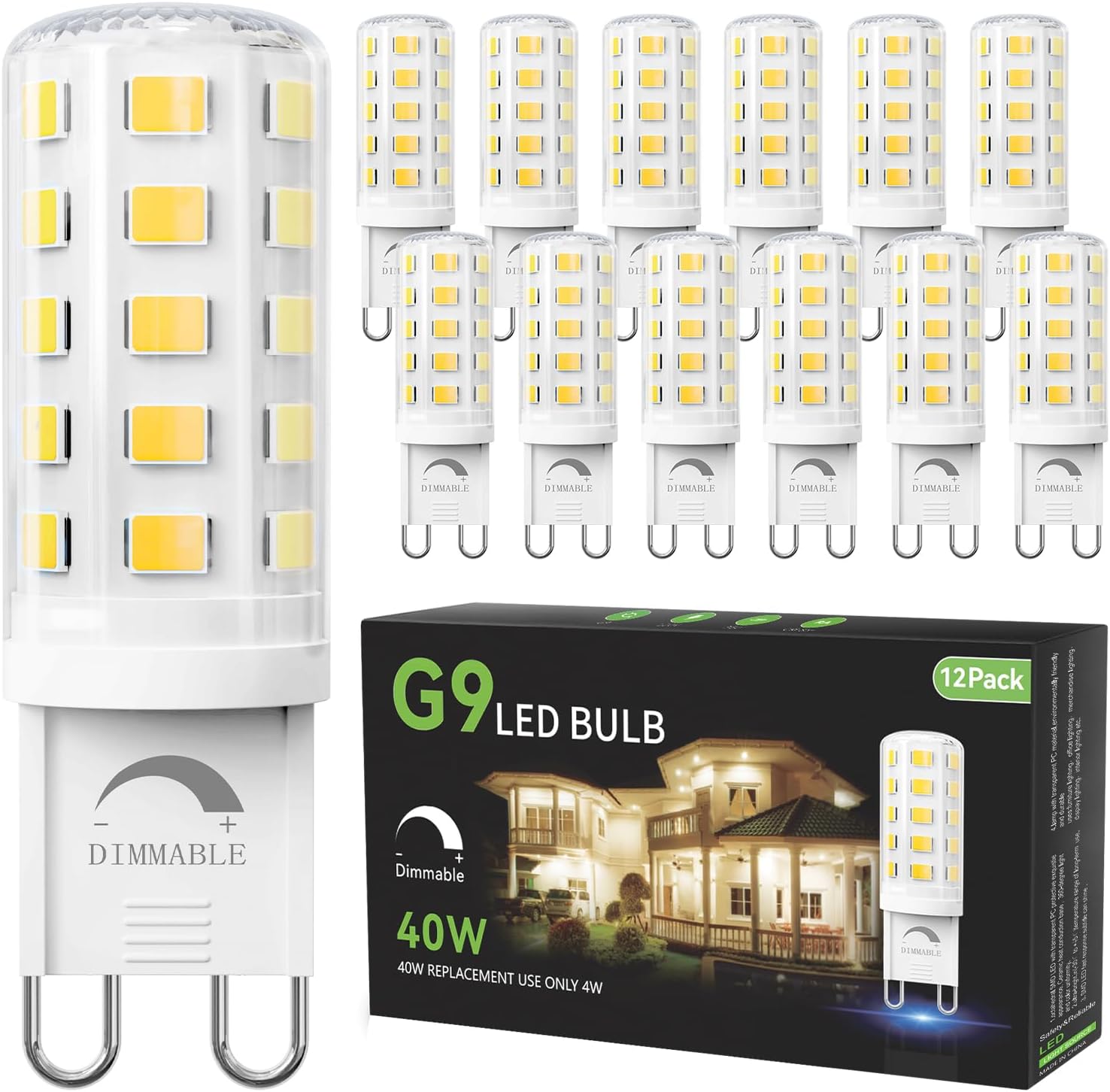Detalle de TJOY G9 LED bulbs 12-pack