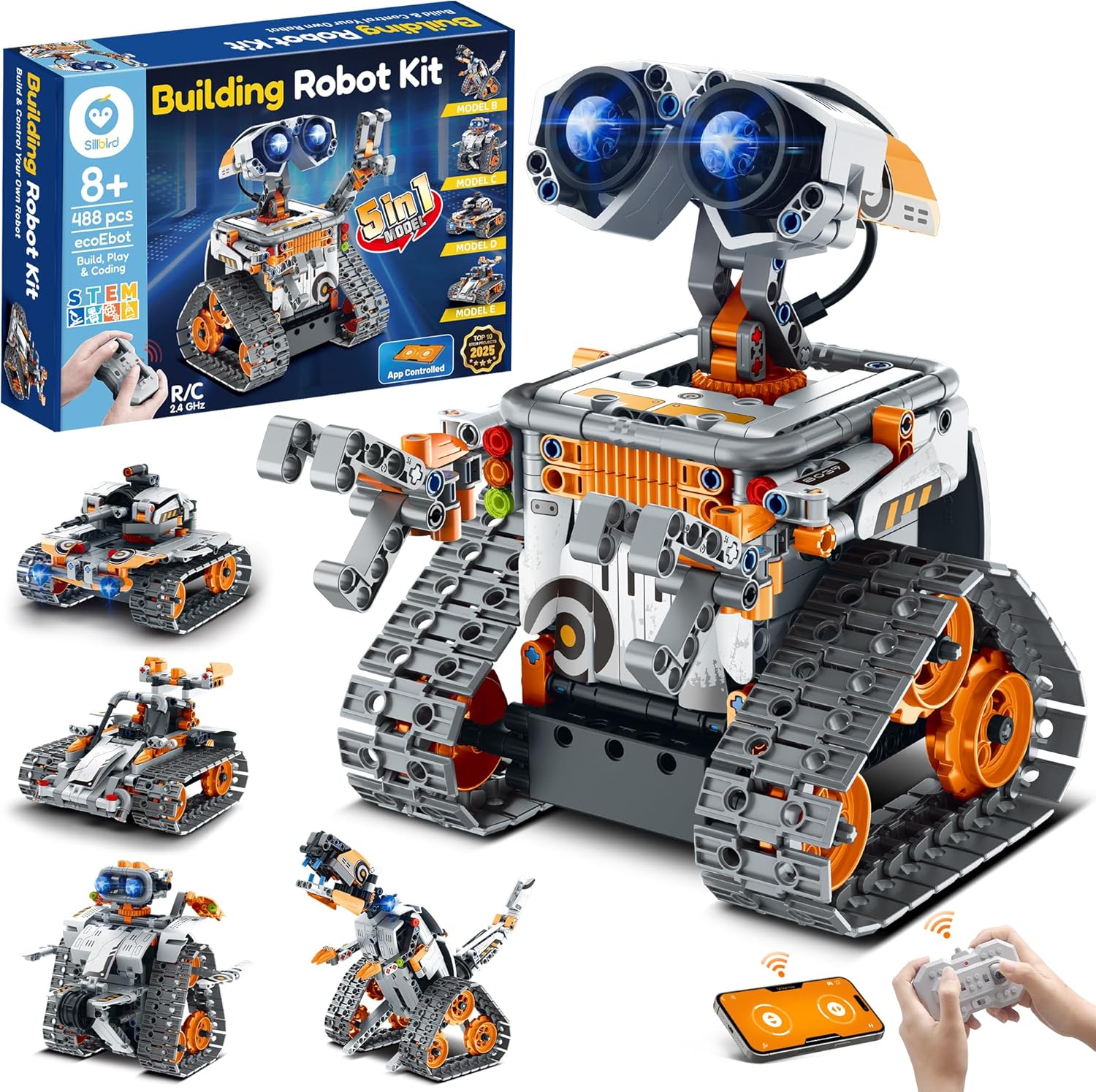 Detalle de Sillbird Roboter Baukasten 488 Teile