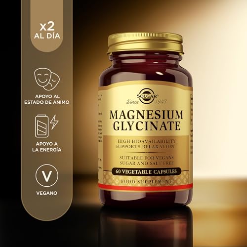 Detalle de Solgar Magnesio Bisglicinato 240 mg | Alta Absorción, 60 Cápsulas