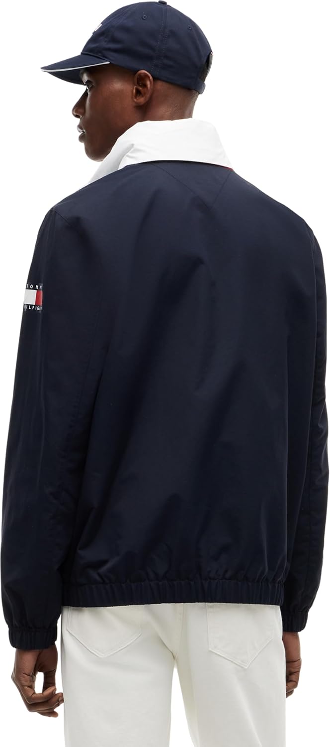 Thumbnail 1 de Tommy Hilfiger Homme Veste coupe-vent US SailGP Regatta avec col droit – Bleu Desert Sky/White, XL