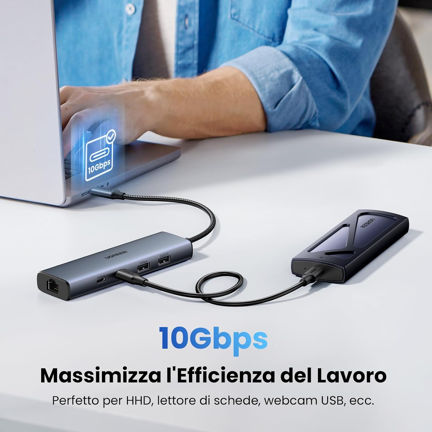 Thumbnail 6 de UGREEN Hub USB-C Ethernet 6 in 1 1000Mbps