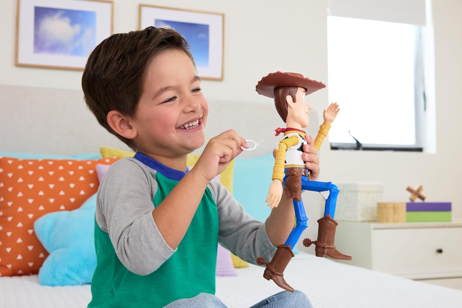 Thumbnail 1 de Mattel Disney and Pixar Toy Story 5 Running Woody – 12-Inch Action Figure