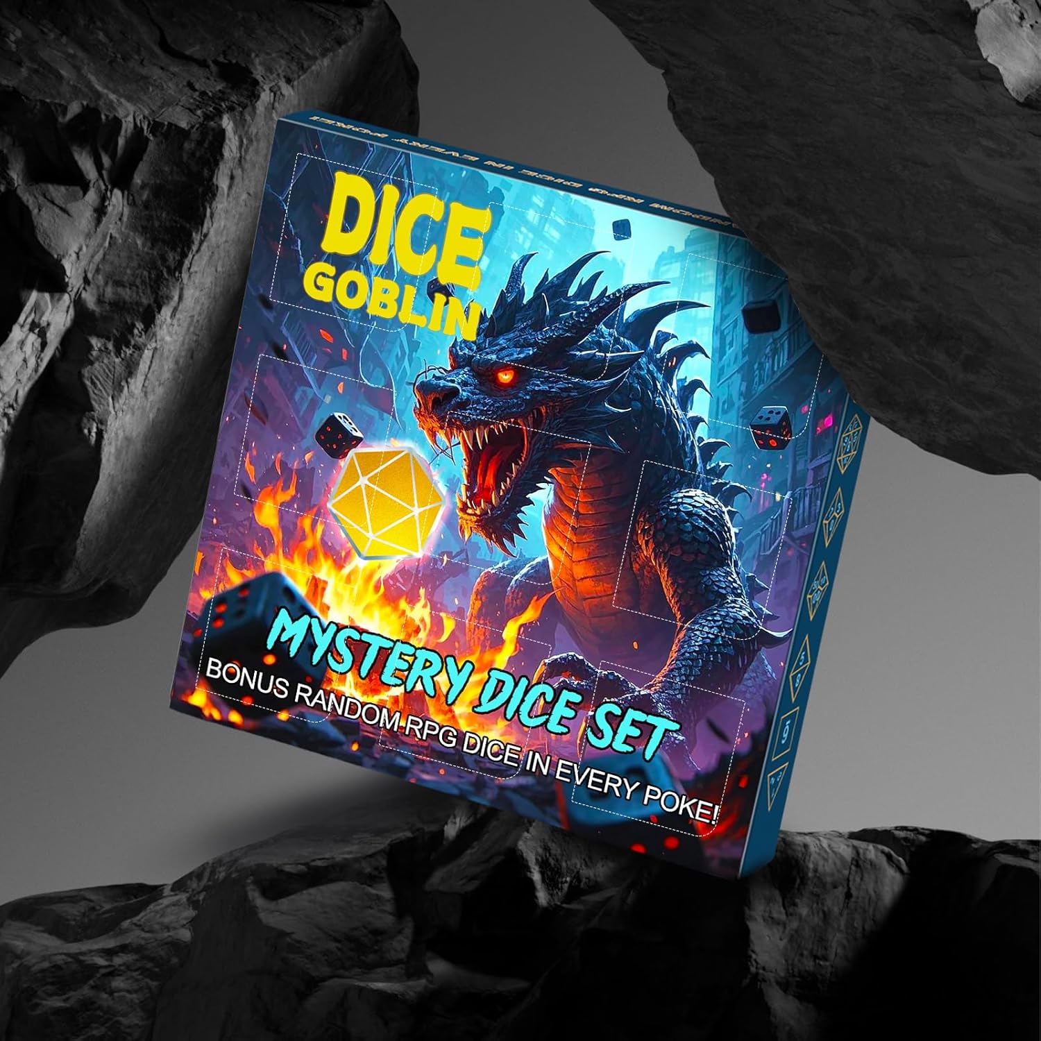 Thumbnail 6 de QMAY Mystery Dice – 9 polyhedral dice sets (63 pieces) in random style