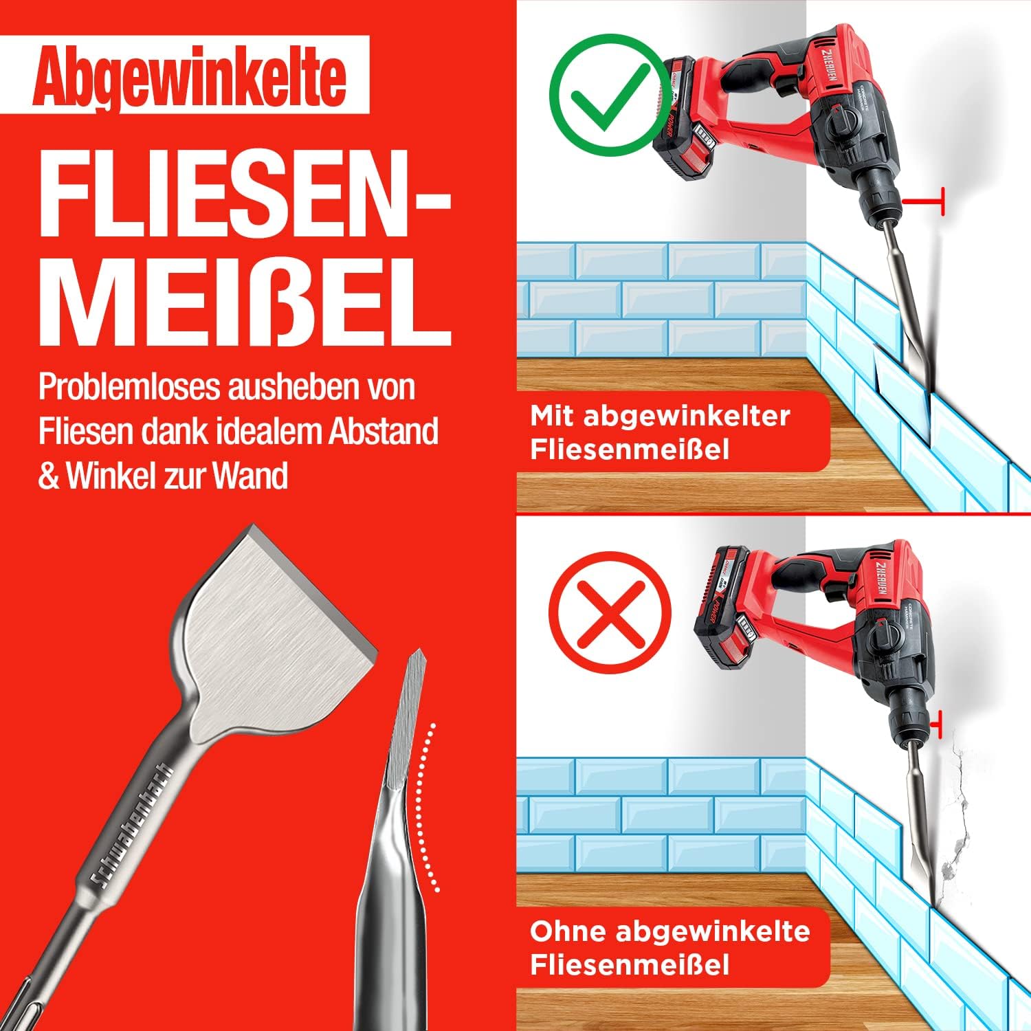 Thumbnail 3 de SCHWABENBACH Fliesenmeißel 75 mm 🛠