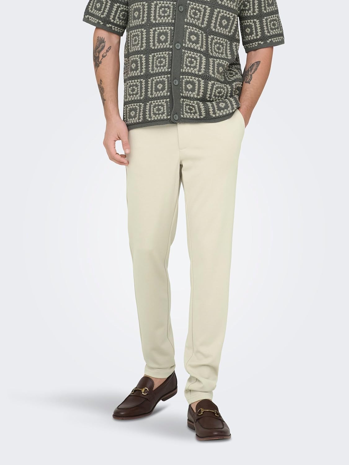 Thumbnail 1 de Only & Sons ONSMARK Slim Fit Chino Hose für Herren – bequemer Jersey-Mix für Alltag & Büro