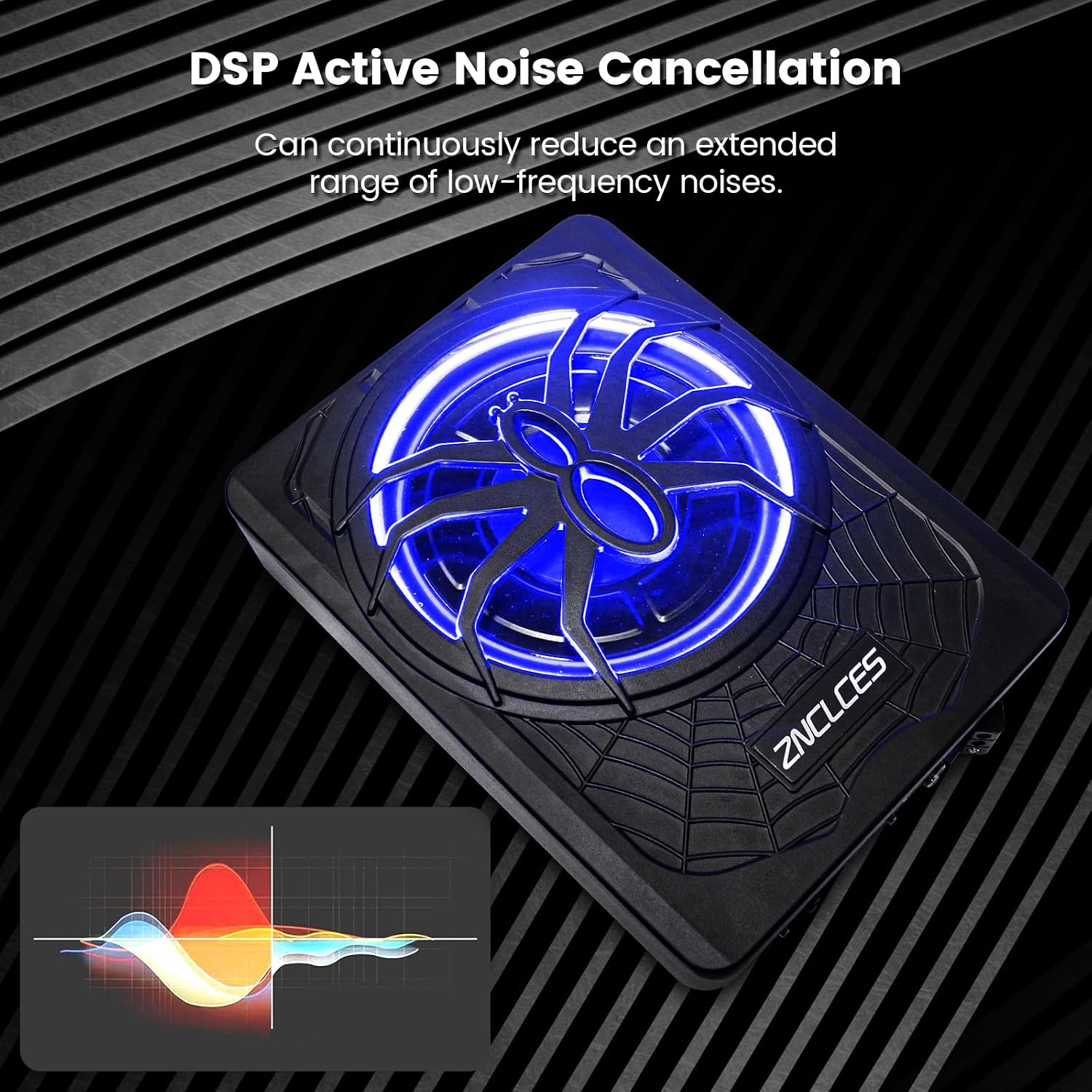 Thumbnail 4 de Znclces 2025 10" 1200W Slim Under-Seat Subwoofer ๐