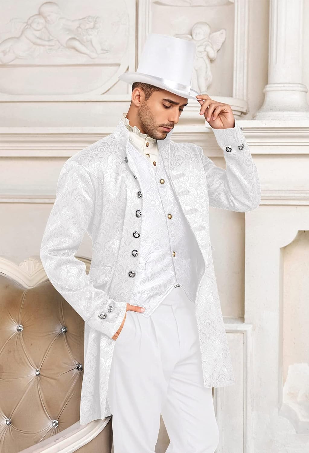 Thumbnail 2 de Men's Steampunk Tailcoat in Cotton Blend