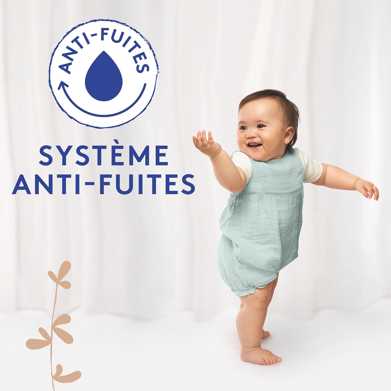 Detalle de Lotus Baby Douceur & Confort – Couches Taille 6 (16-26 kg) Pack 1 mois – 128 couches