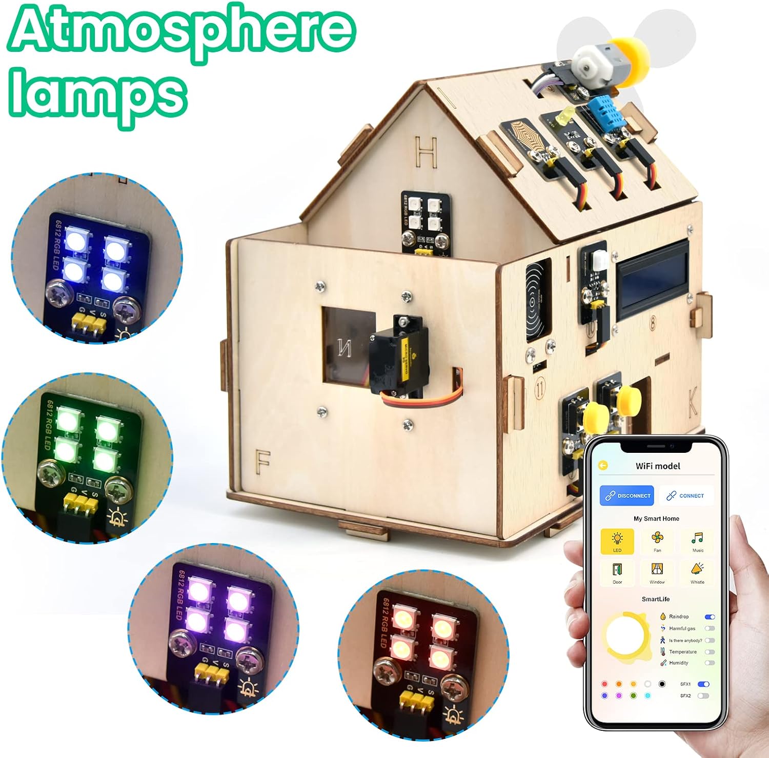 Thumbnail 4 de KEYESTUDIO KS5009-2 Smart Home-kit voor Arduino ESP32 en MicroPython
