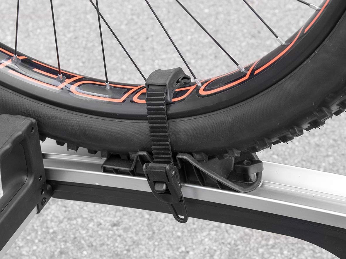 Detalle de EUFAB Radstopper für breite Reifen bis 3,25 Zoll, 2-tlg. – kompatibel mit EUFAB Premium Trägern