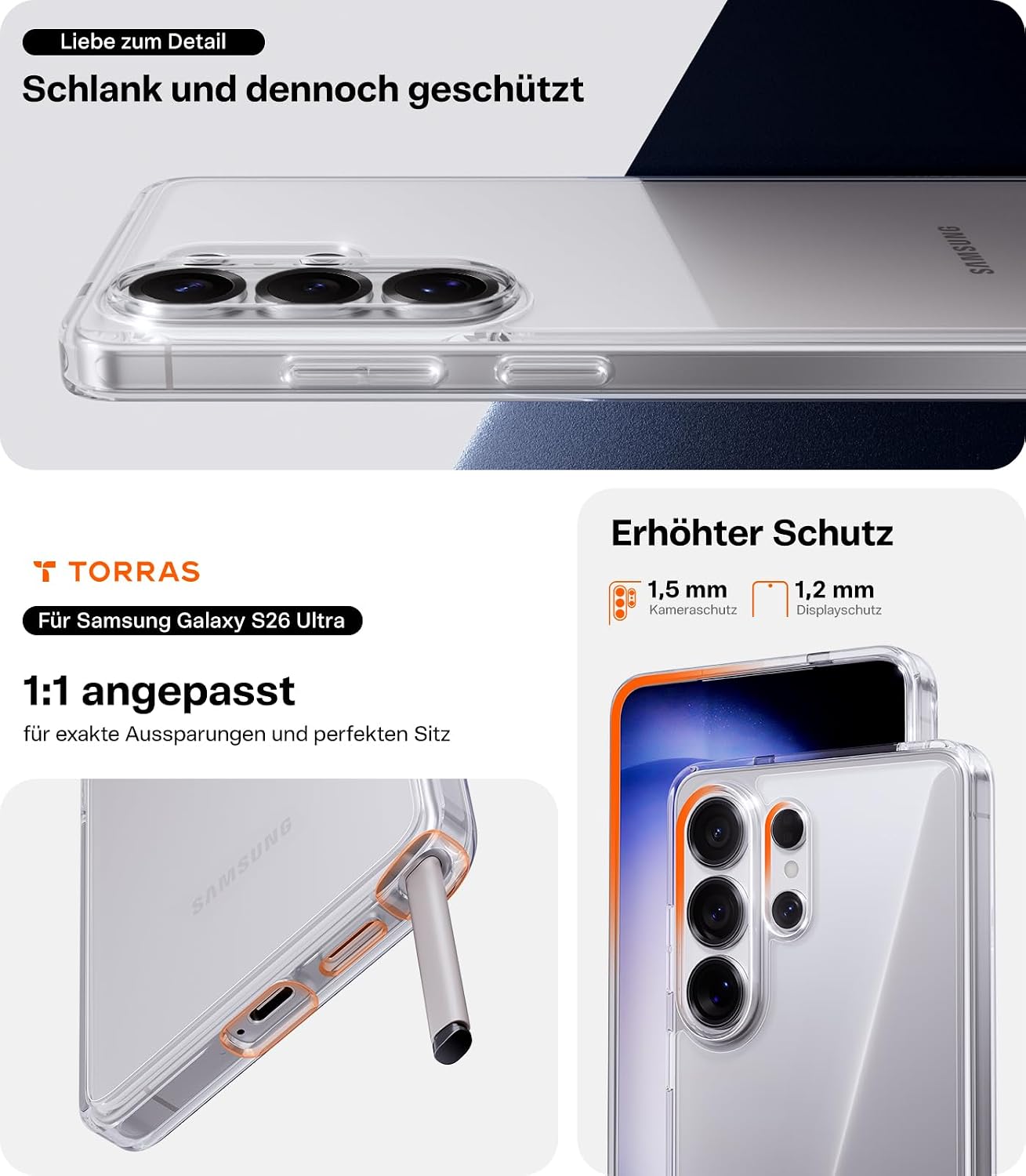 Detalle 2 de TORRAS Diamond S26 Ultra Hülle Schutzhülle