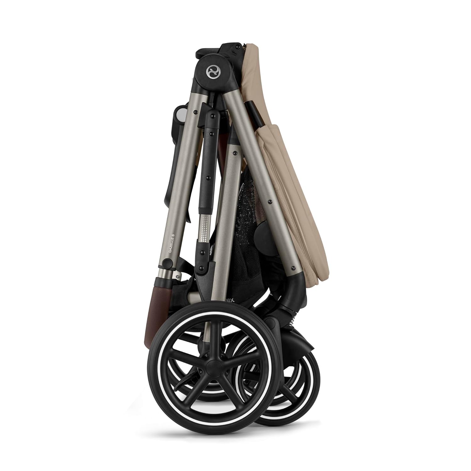 Detalle 2 de CYBEX Gold Gazelle S – Kombinierbarer Kinderwagen ab Geburt bis ca. 4 Jahre, Almond Beige