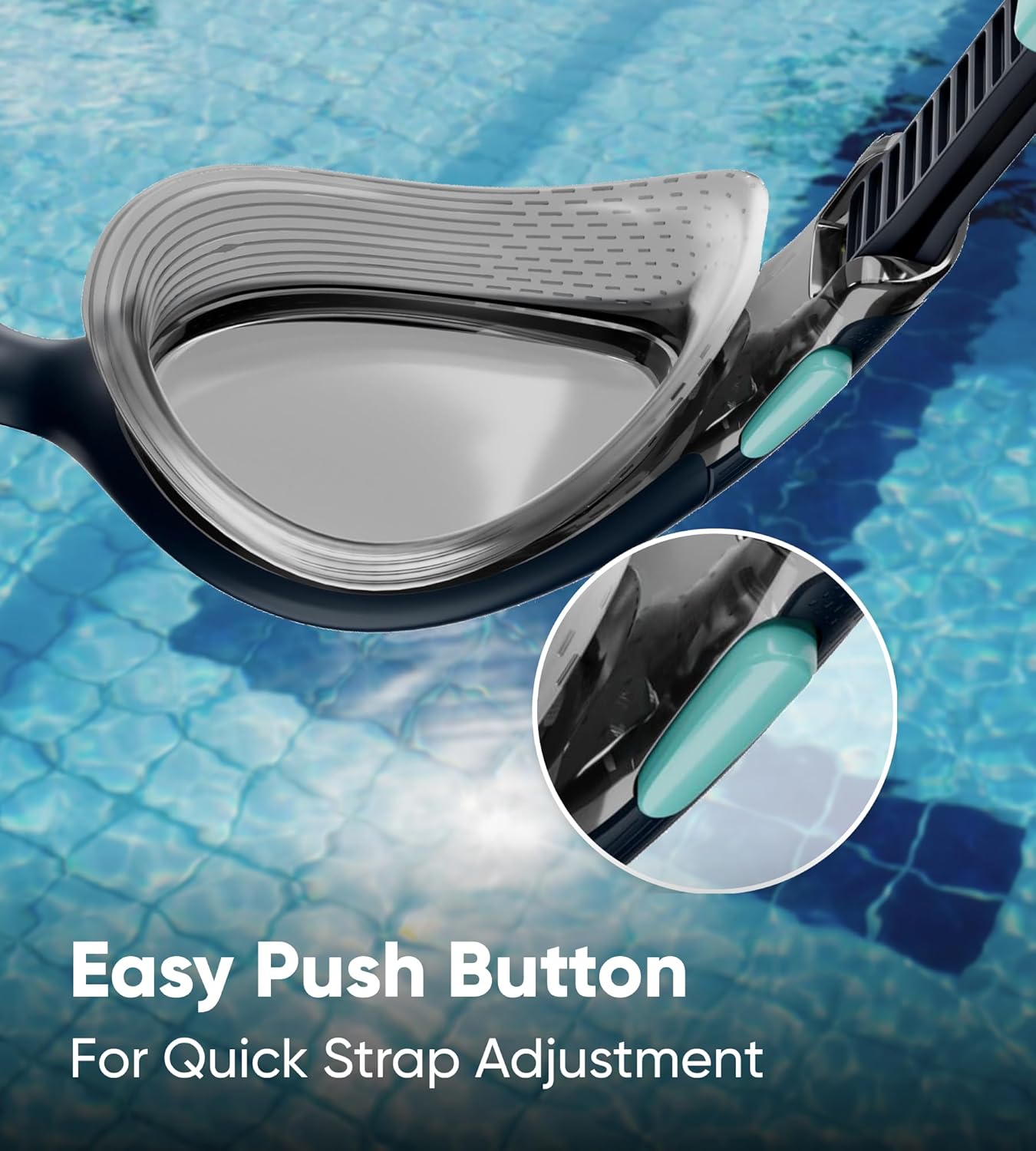 Detalle de Speedo Women's Biofuse 2.0 Lunettes de natation – confort et ajustement pensés pour le visage féminin