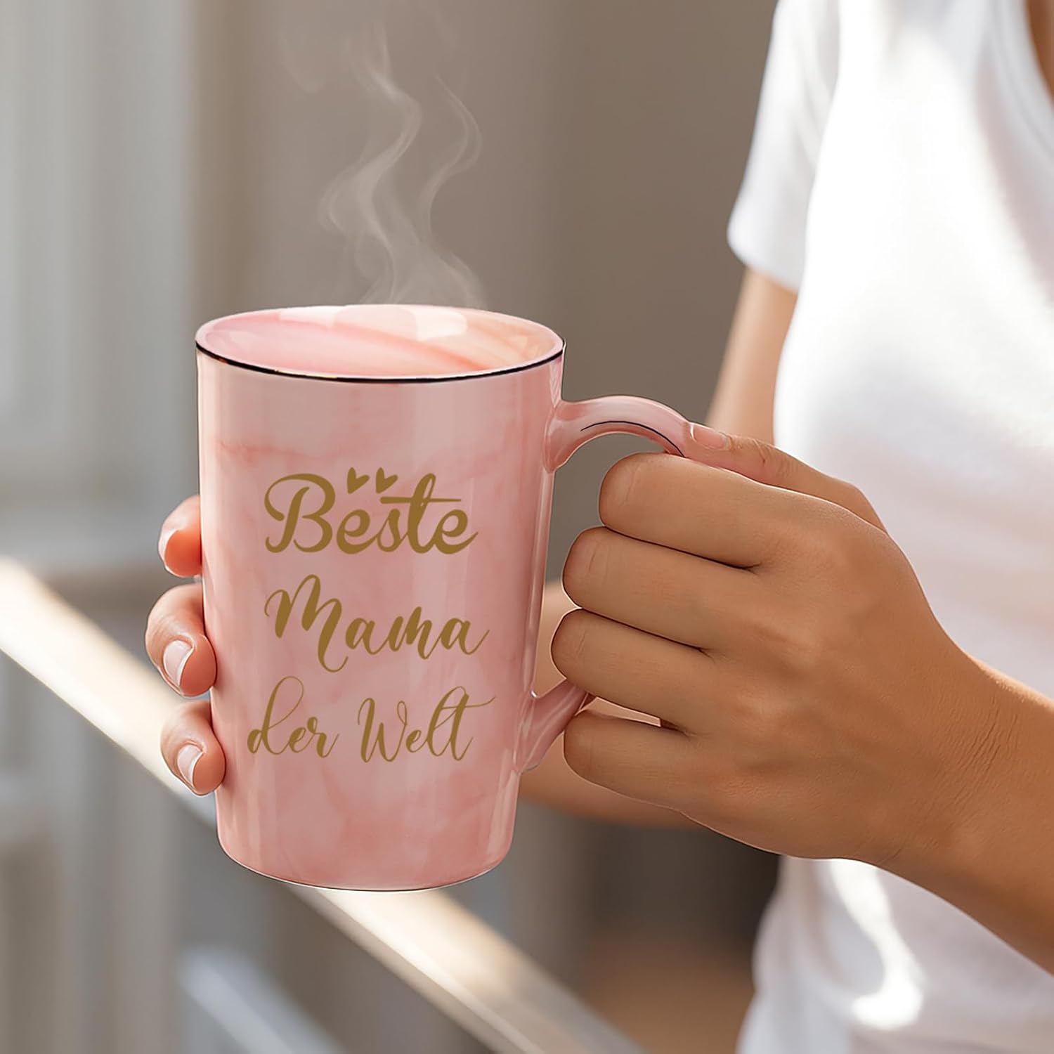 Thumbnail 5 de Verdaxis Kaffeetasse „Beste Mama der Welt“ (400 ml) – Geschenk für Muttertag, Geburtstag & Weihnachten