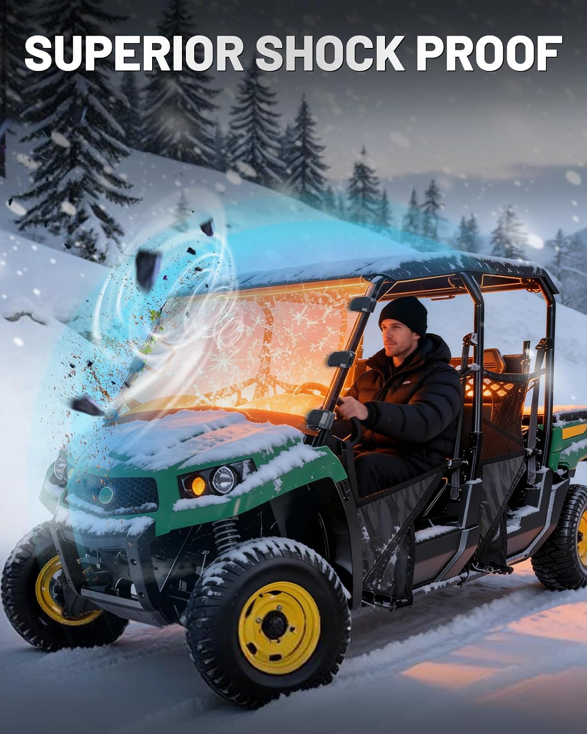 Thumbnail 1 de StarknightMT Gator Windshield Polycarbonate