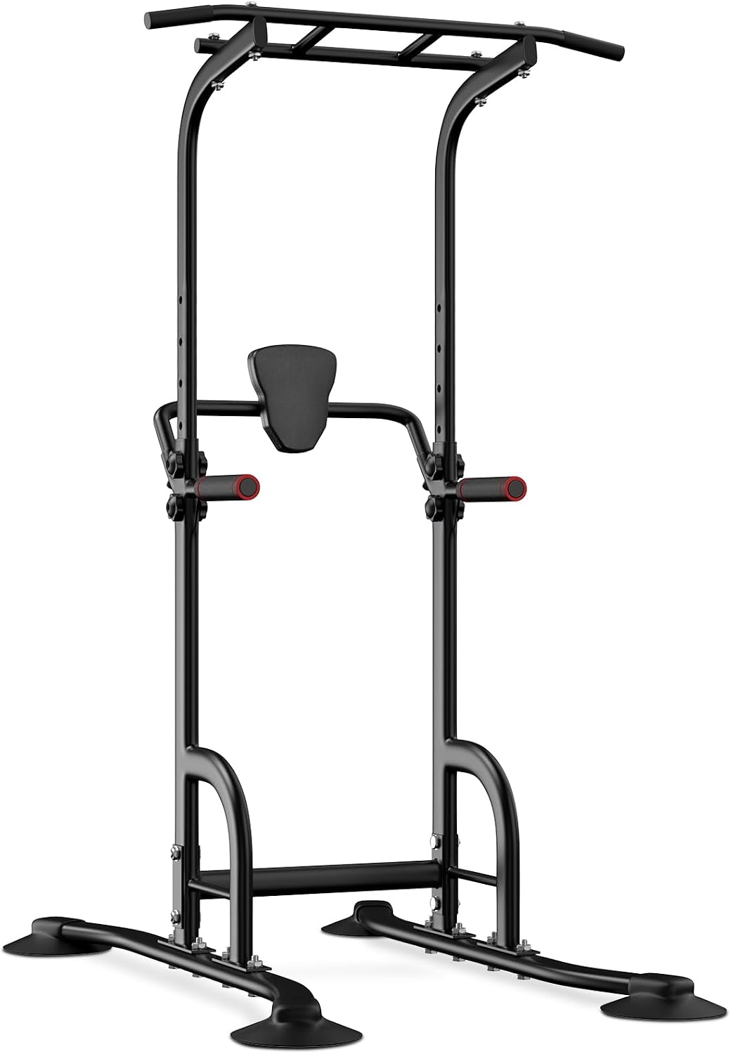 Detalle de BangTong&Li Power Tower Pull-Up Bar and Dip Station, Adjustable Black Steel