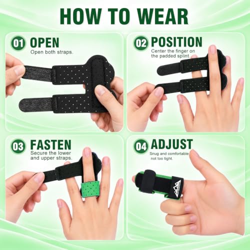 Detalle 2 de supregear tutori a stecca per dita, set da 2 con barra in alluminio