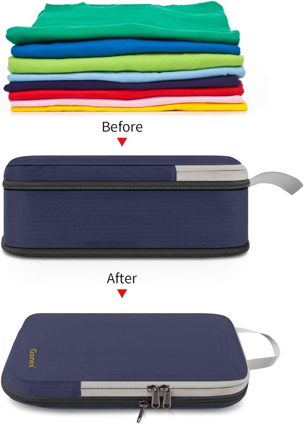 Thumbnail 4 de Gonex Compression Packing Cubes Set of 4