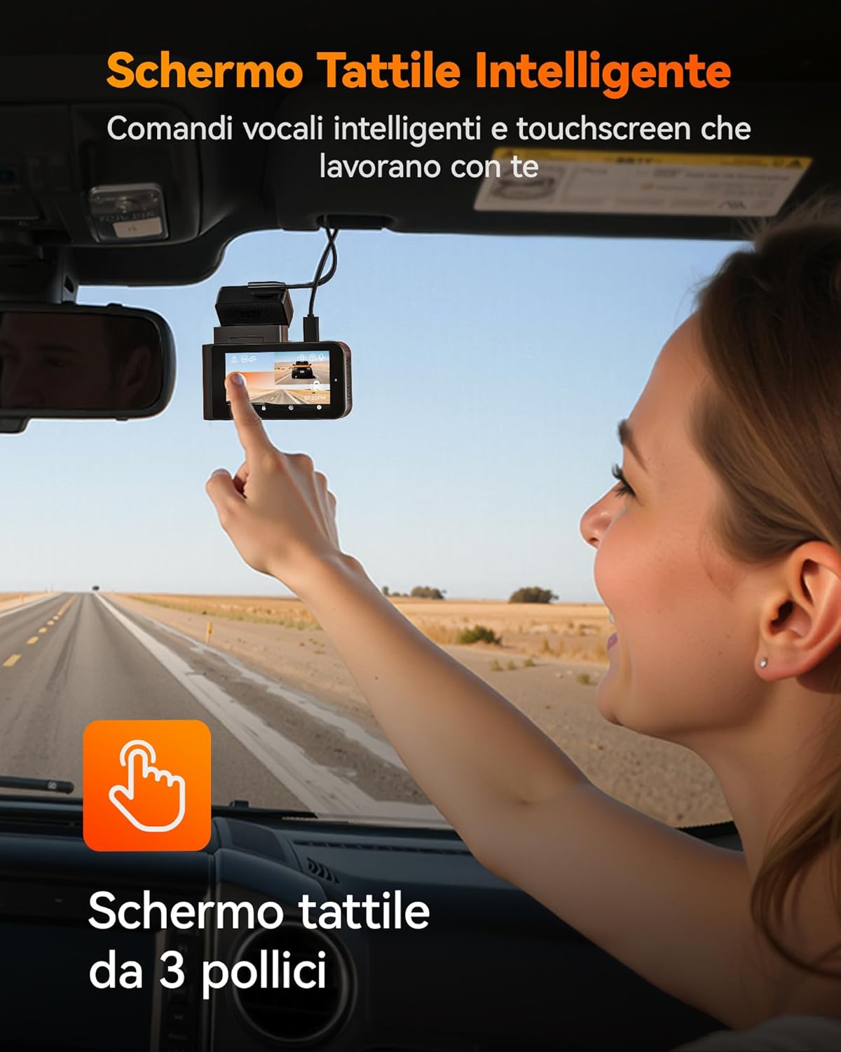 Thumbnail 5 de WOLFBOX X3 dashcam 2,5K 60 FPS anteriore/posteriore