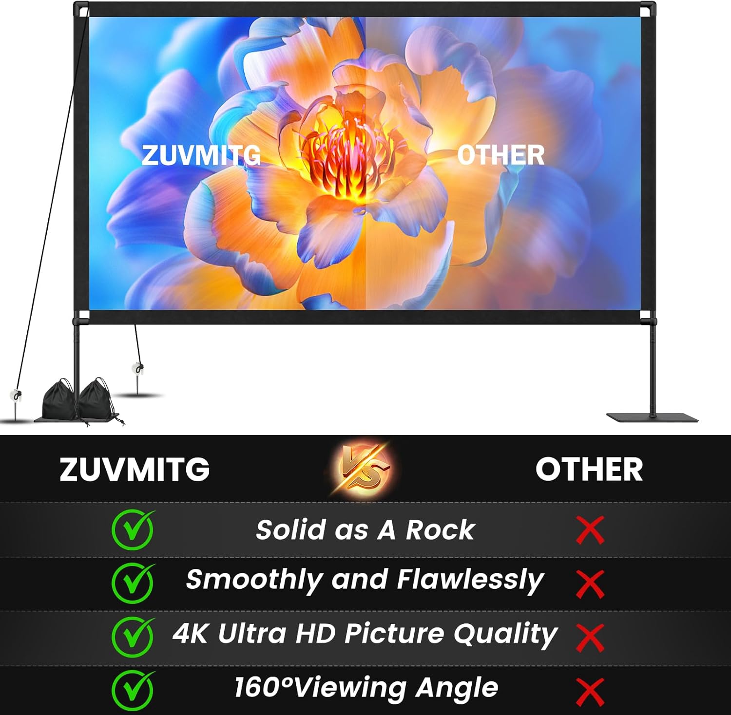 Thumbnail 5 de 120inch Outdoor Projector Screen 16:9 4K 📽