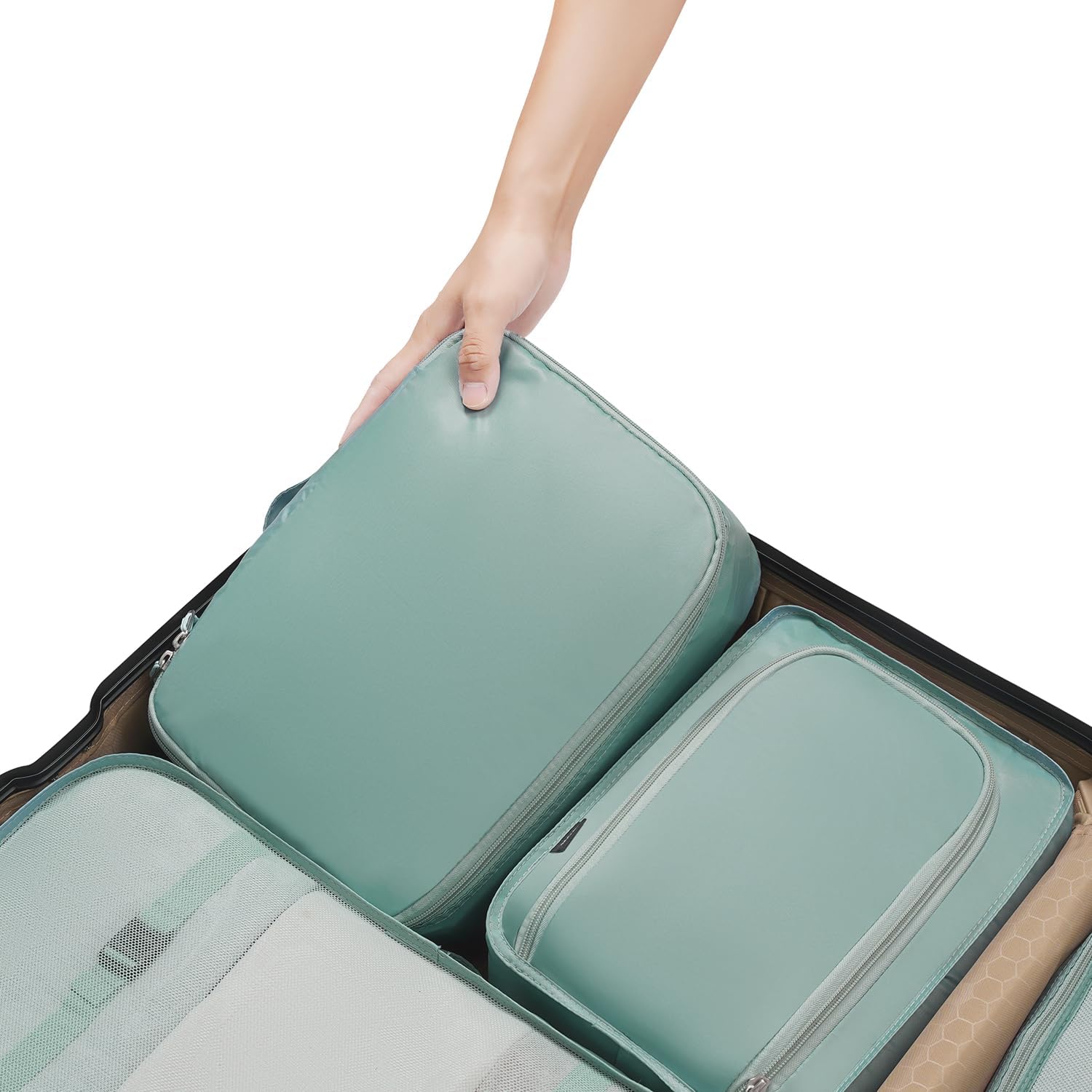 Detalle 2 de BAGAIL Packwürfel-Set 8-teilig für Reisen