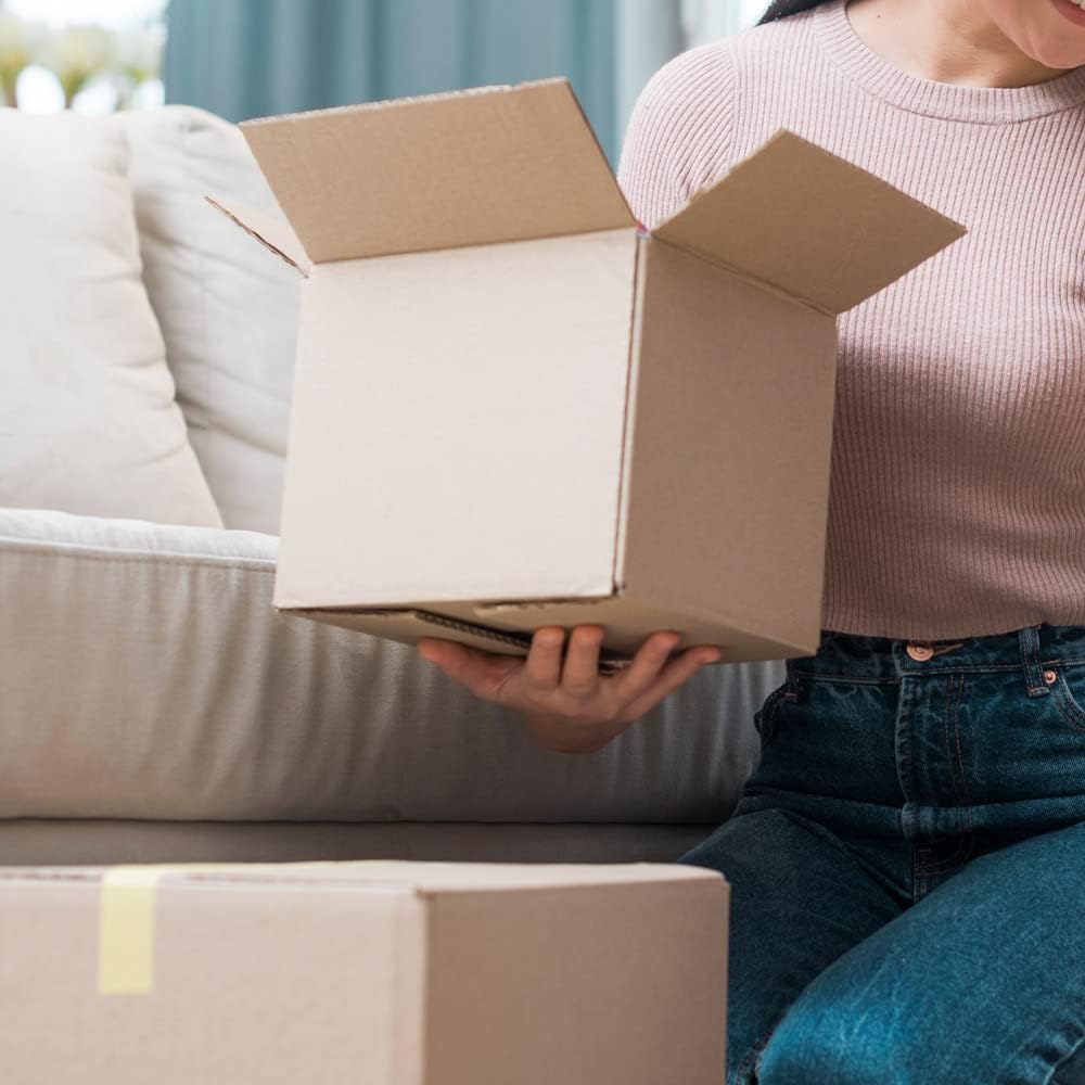 Detalle de ONLY BOXES – 25 wzmocnionych pudełek 20 × 20 × 20 cm z tektury falistej