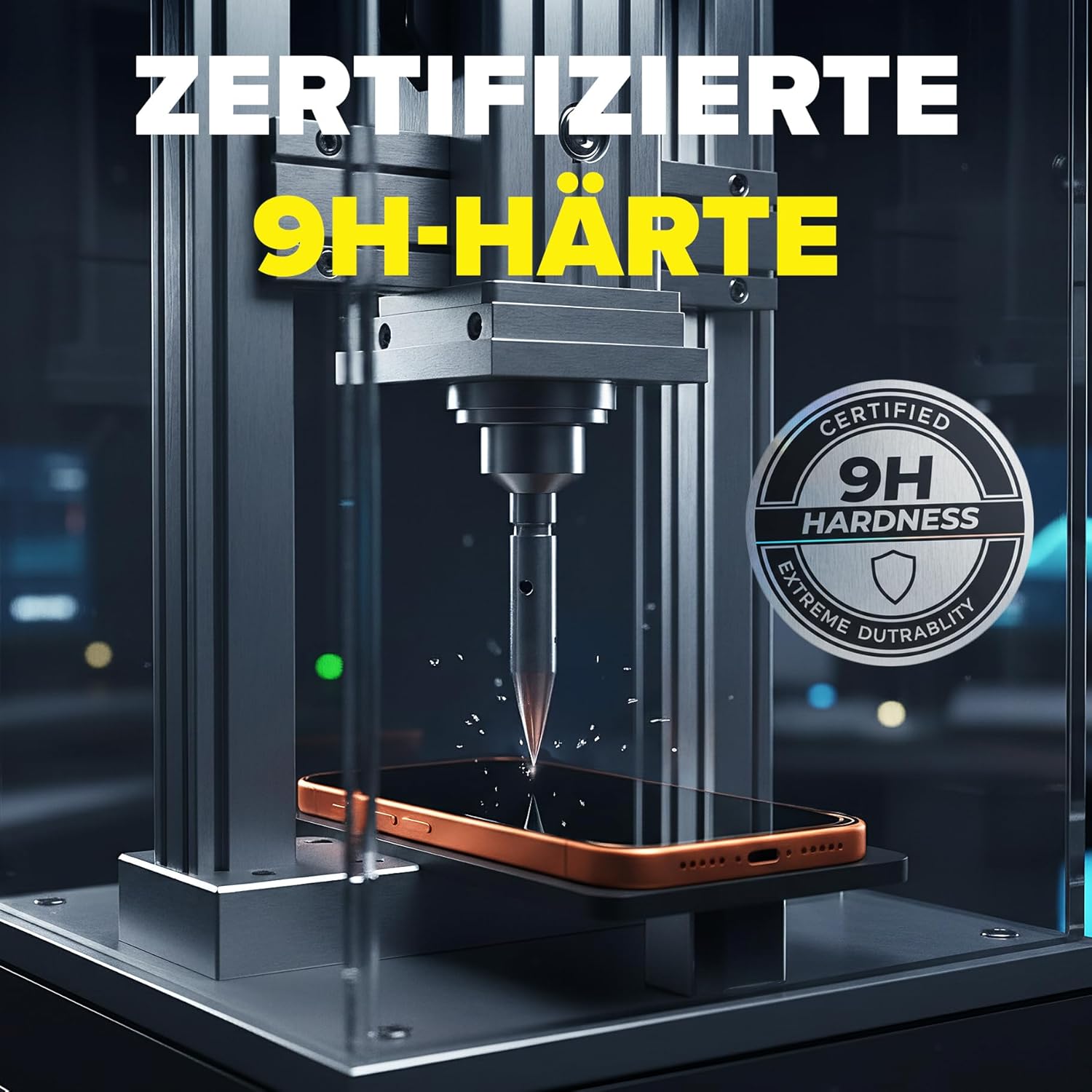 Detalle de FlexiSchutz Glasfolie für iPhone 17 Pro – ultradünn, robuste Displayschutzfolie mit Installationshilfe (2 Stk.)