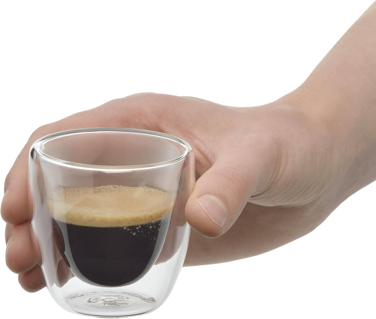 Thumbnail 4 de doppelwandige WMF Kult Espressotassen aus Borosilikatglas (2-teilig, 80 ml) mit Schwebeeffekt